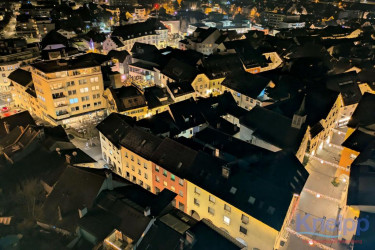 175242878 Bludenz Von Oben Bei Nacht
